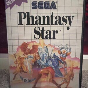 RARE Sega Master System Phantasy Star complete in box, good shape, not tested
